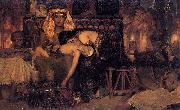 Sir Lawrence Alma-Tadema,OM.RA,RWS Death of the Pharaoh's firstborn son oil on canvas
